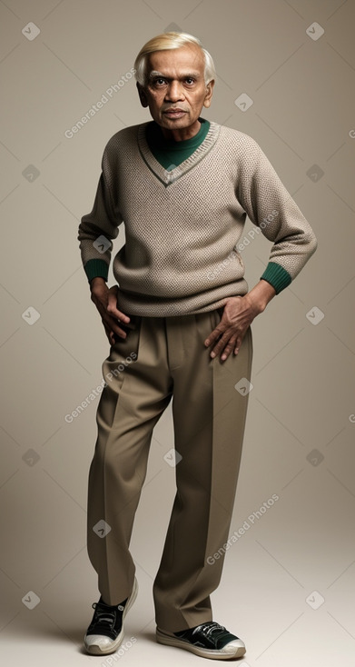 Bangladeshi elderly male with  blonde hair