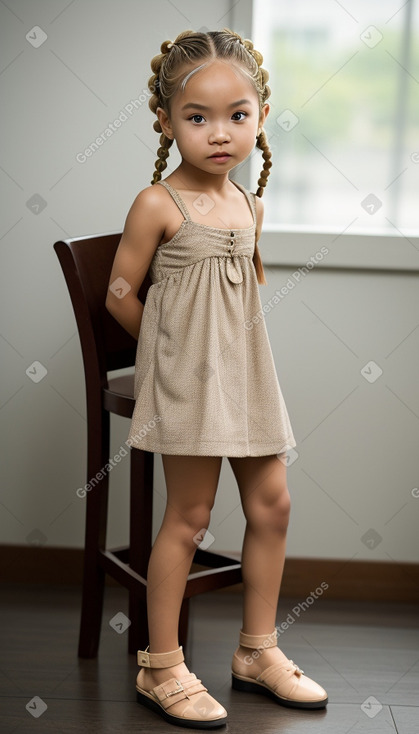 Indonesian infant girl with  blonde hair