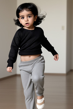 Saudi arabian infant boy with  black hair