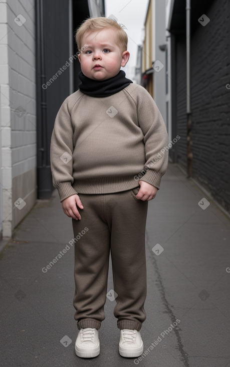 Icelandic infant boy with  black hair