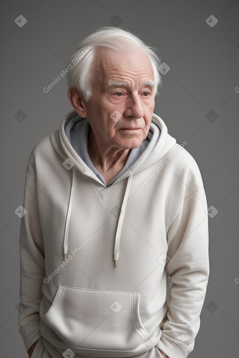 Elderly male with  white hair