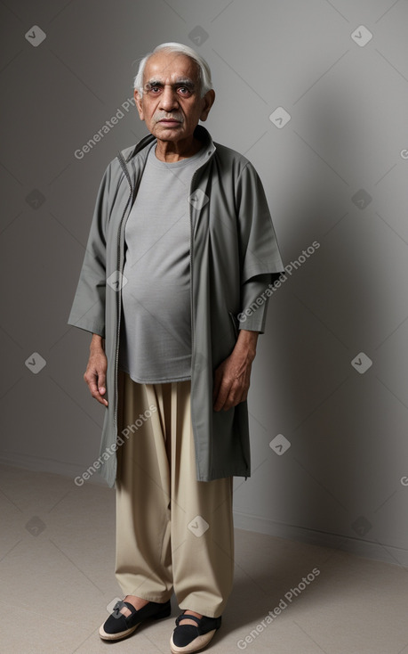 Pakistani elderly male with  gray hair