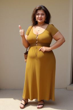 Uzbek middle-aged female with  brown hair