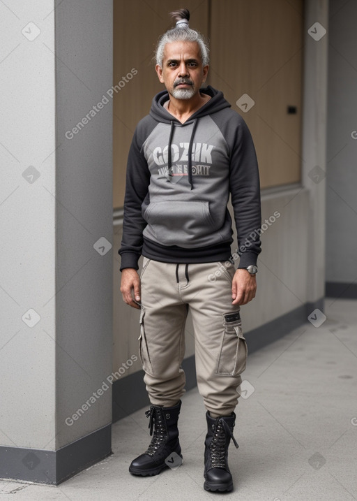 Yemeni middle-aged male with  gray hair