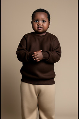 Tanzanian infant boy with  brown hair