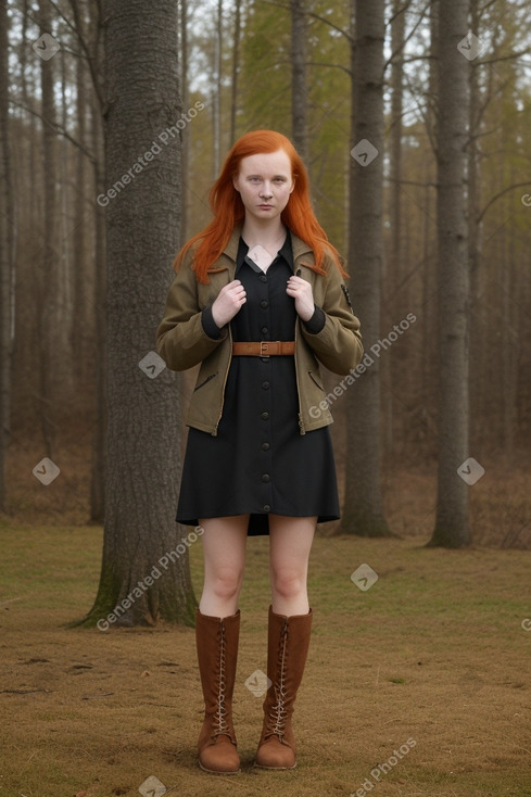 Estonian adult female with  ginger hair