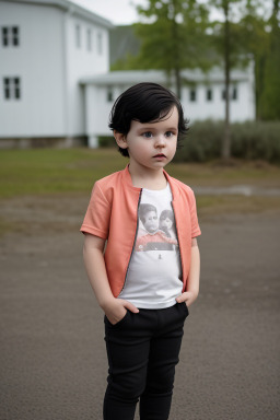 Estonian infant boy with  black hair