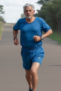 South african adult male with  gray hair