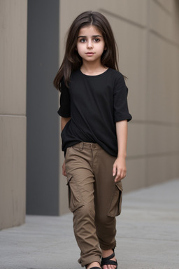 Iranian child female with  brown hair