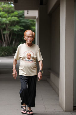 Malaysian elderly male with  ginger hair