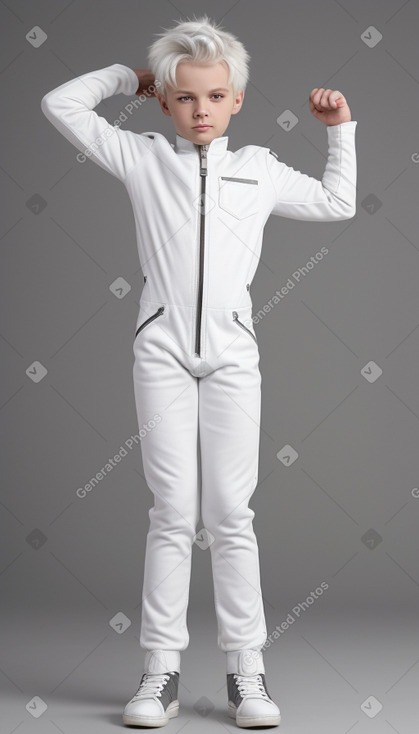 Belarusian child male with  white hair