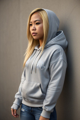 Filipino adult female with  blonde hair