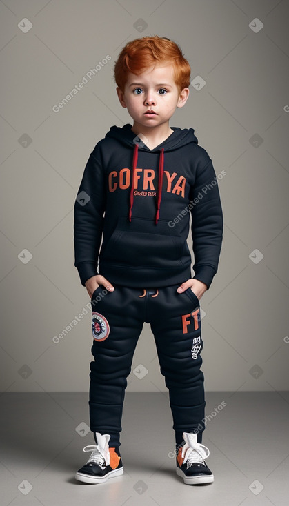 Costa rican infant boy with  ginger hair