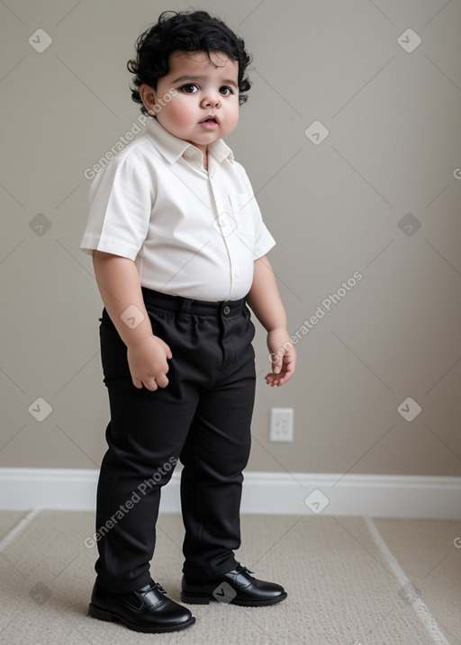 Tunisian infant boy with  black hair