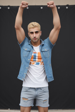 Armenian adult male with  blonde hair