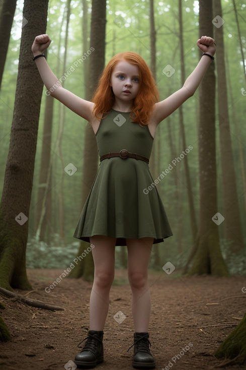 Belarusian child female with  ginger hair