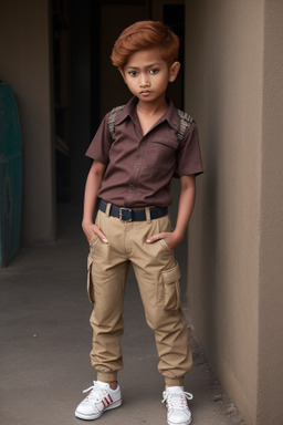 Nepalese child boy with  ginger hair