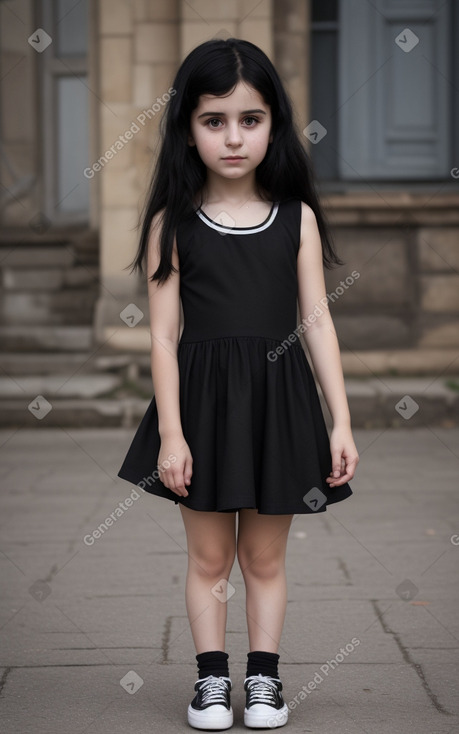 Georgian child girl with  black hair