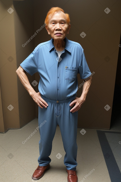 Filipino elderly male with  ginger hair