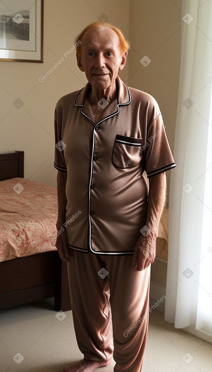 Elderly male with  ginger hair