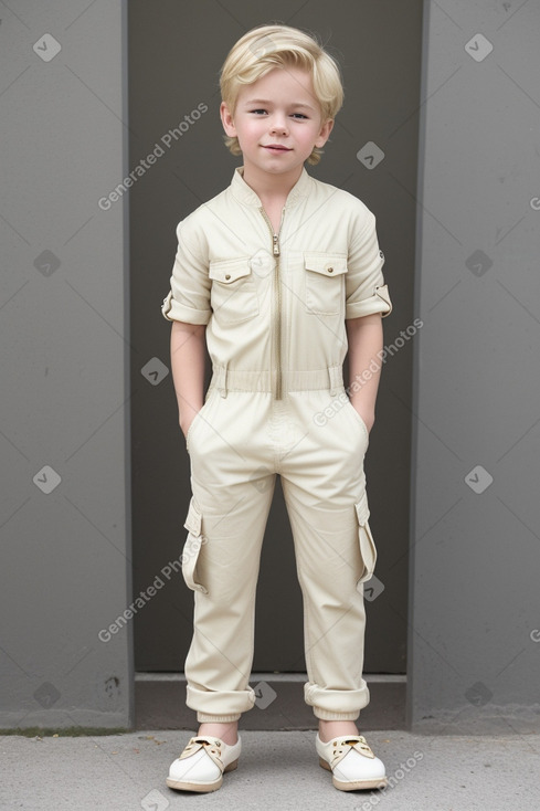 Child boy with  blonde hair