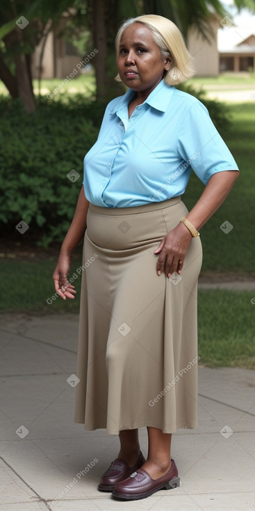 Somali elderly female with  blonde hair