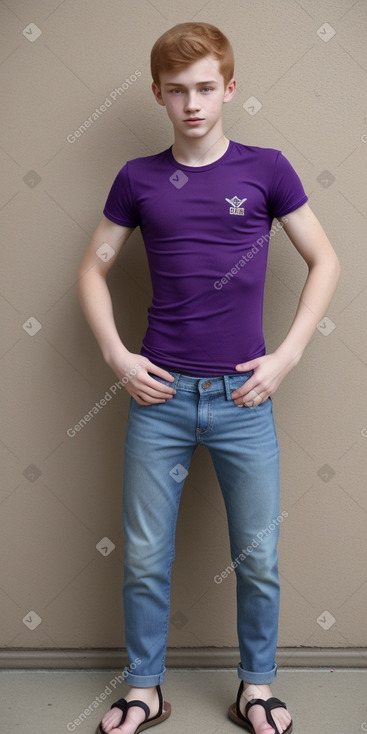 Hungarian teenager boy with  ginger hair