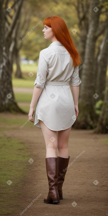 New zealand adult female with  ginger hair