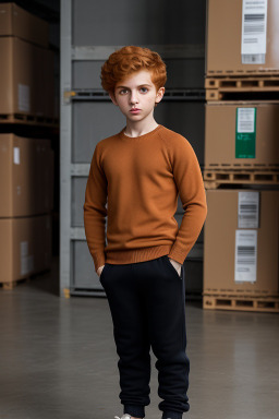 Iranian child boy with  ginger hair