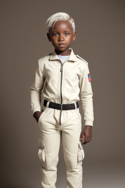 Kenyan child boy with  white hair