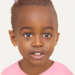 Premium AI Image  A child with black face paint and red eyes