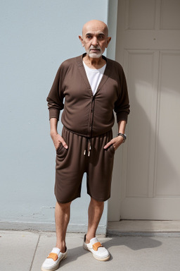 Bahraini elderly male with  brown hair