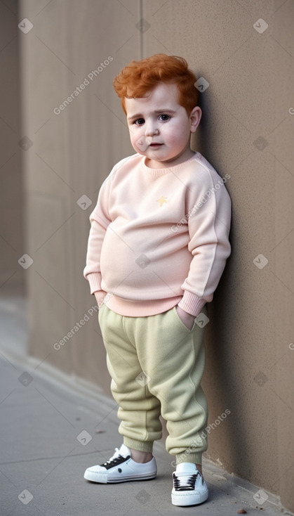 Syrian infant boy with  ginger hair