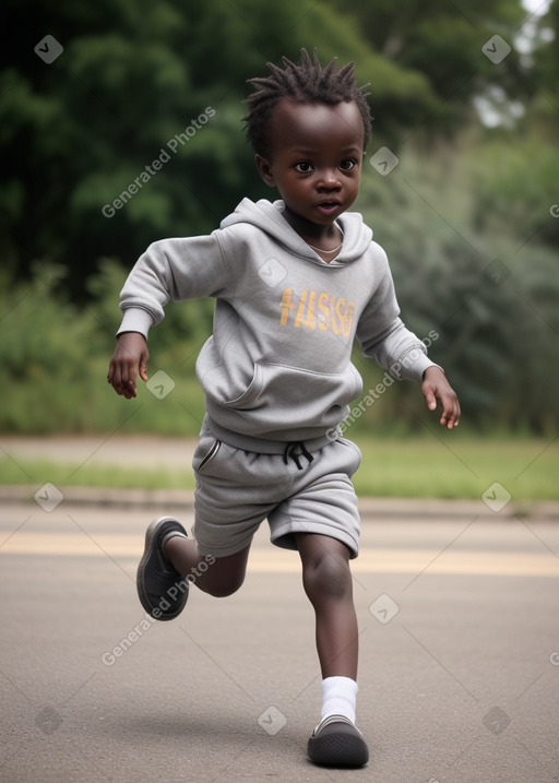 Togolese infant boy with  gray hair