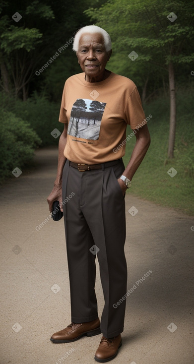 African american elderly male with  ginger hair