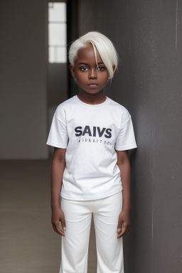 Child boy with  white hair