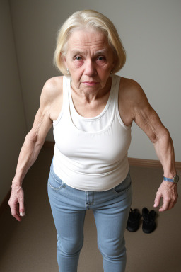 Elderly female with  blonde hair