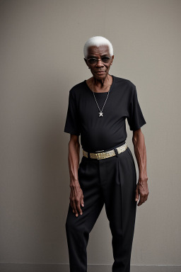 Nigerian elderly male with  black hair