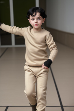 Ukrainian child boy with  black hair