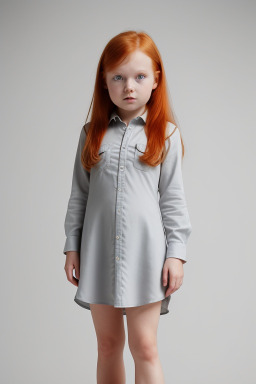 Finnish child girl with  ginger hair