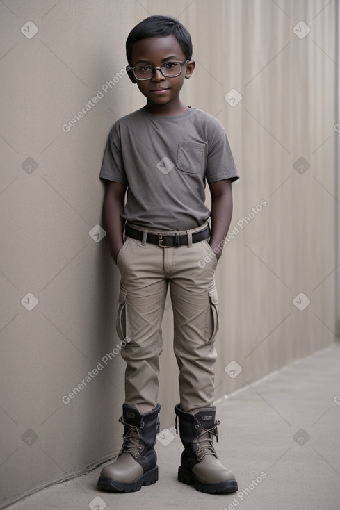 Child male with  gray hair