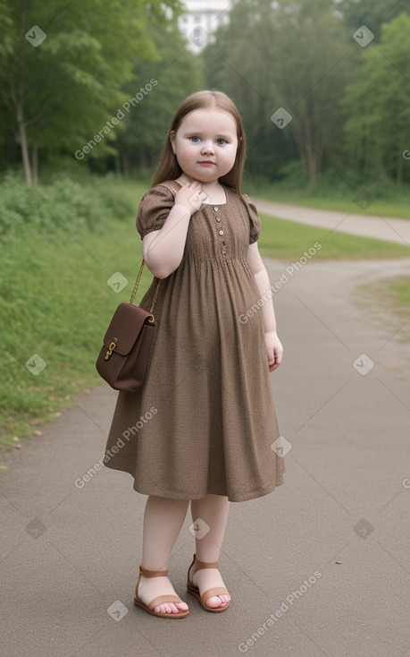 Latvian infant girl with  brown hair