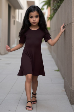 Puerto rican child girl with  black hair