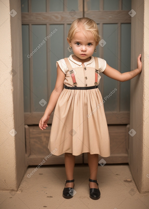 Malian infant girl with  blonde hair