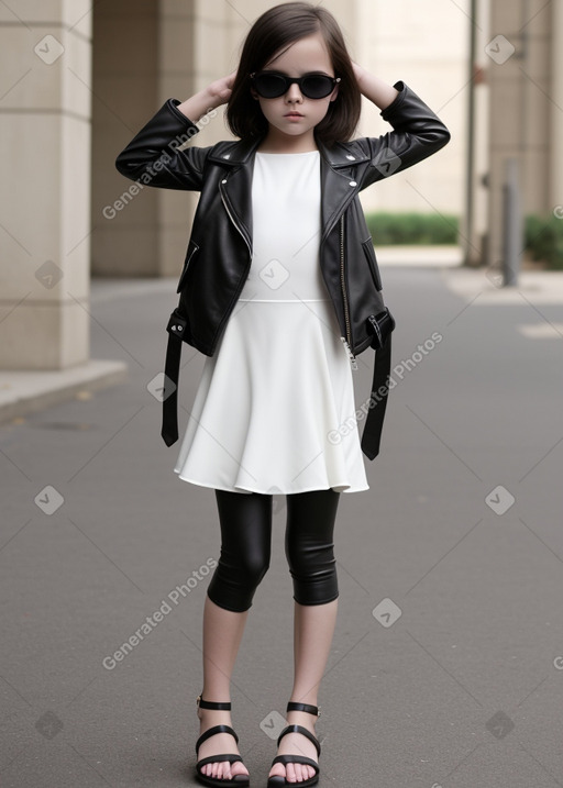 Child girl with  black hair