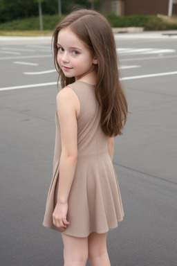 Child girl with  brown hair