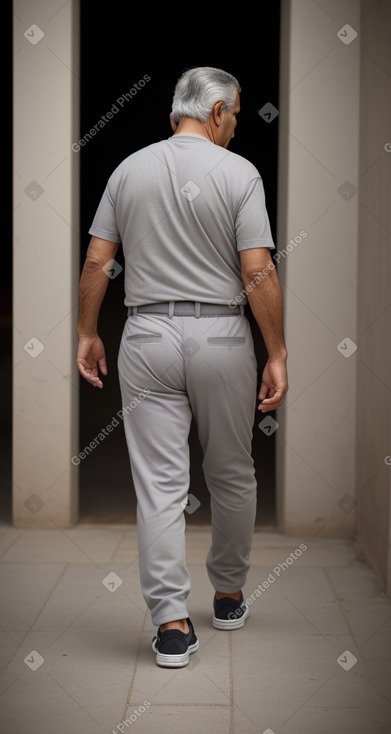 Jordanian middle-aged male with  gray hair