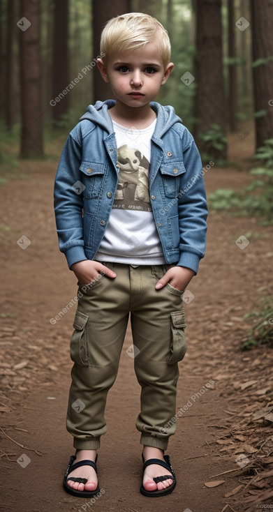 Syrian infant boy with  blonde hair