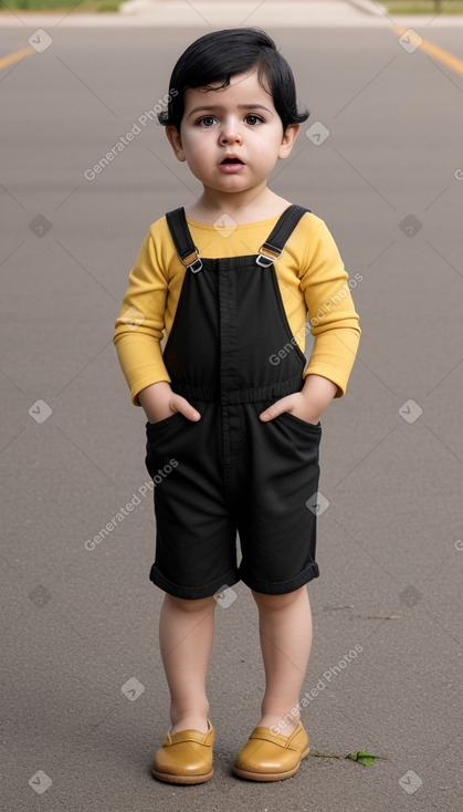 Paraguayan infant boy with  black hair