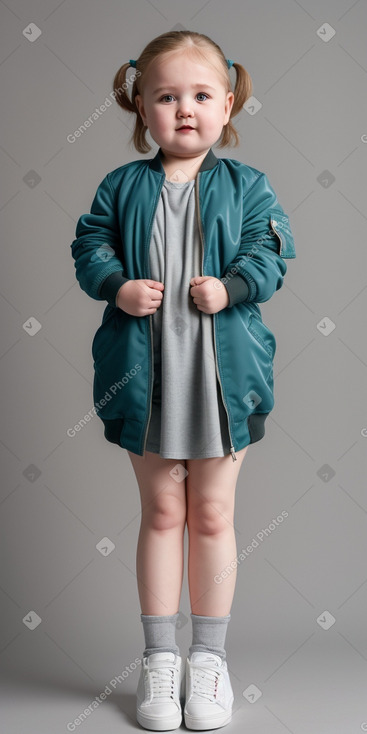 Belarusian infant girl with  gray hair